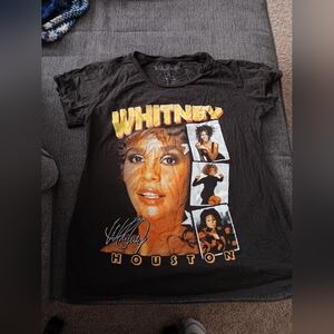 Whitney Houston Black Graphic Tee